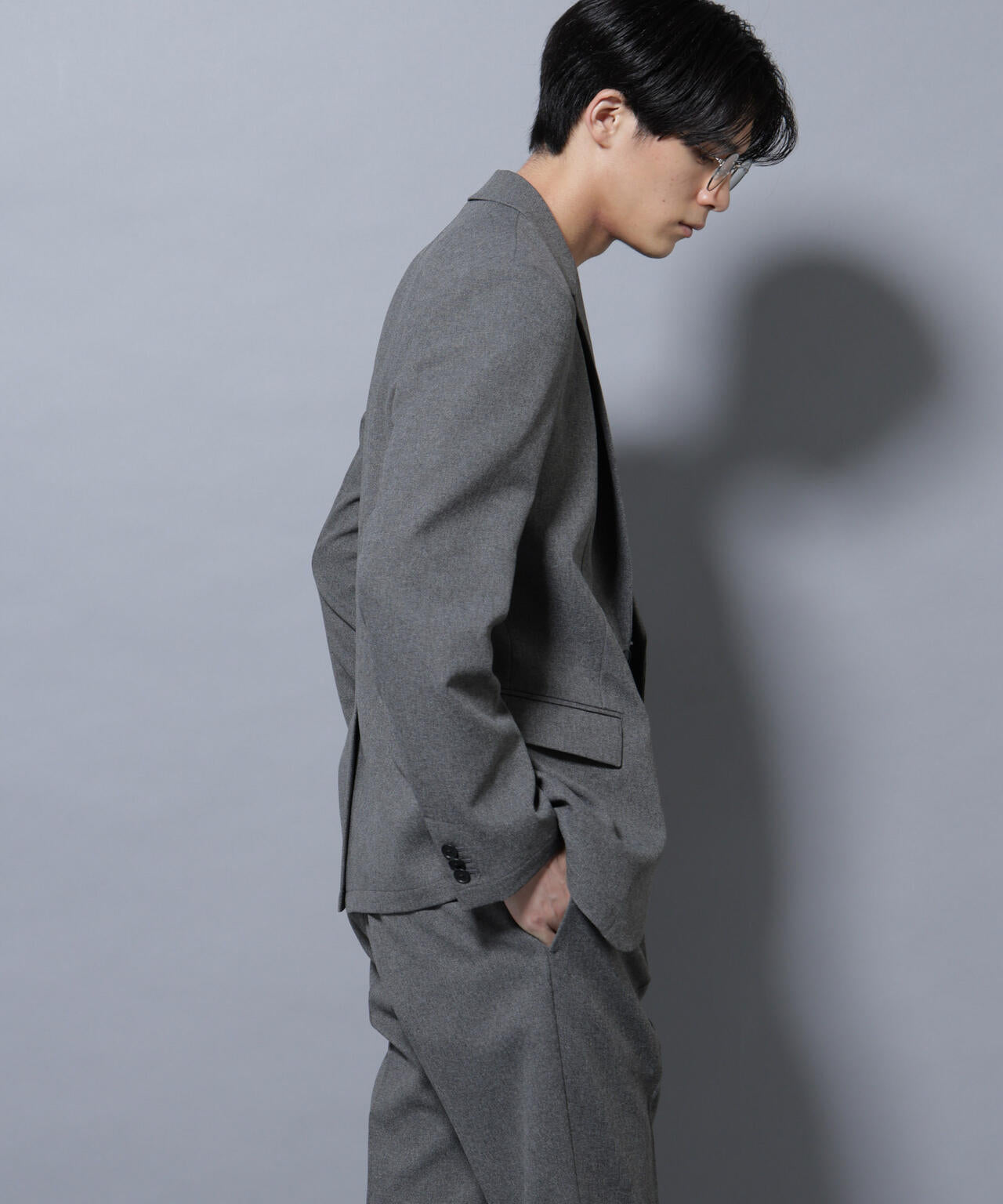 「Damerino」LANATEC(R)メランジオックスストレッチセットアップ