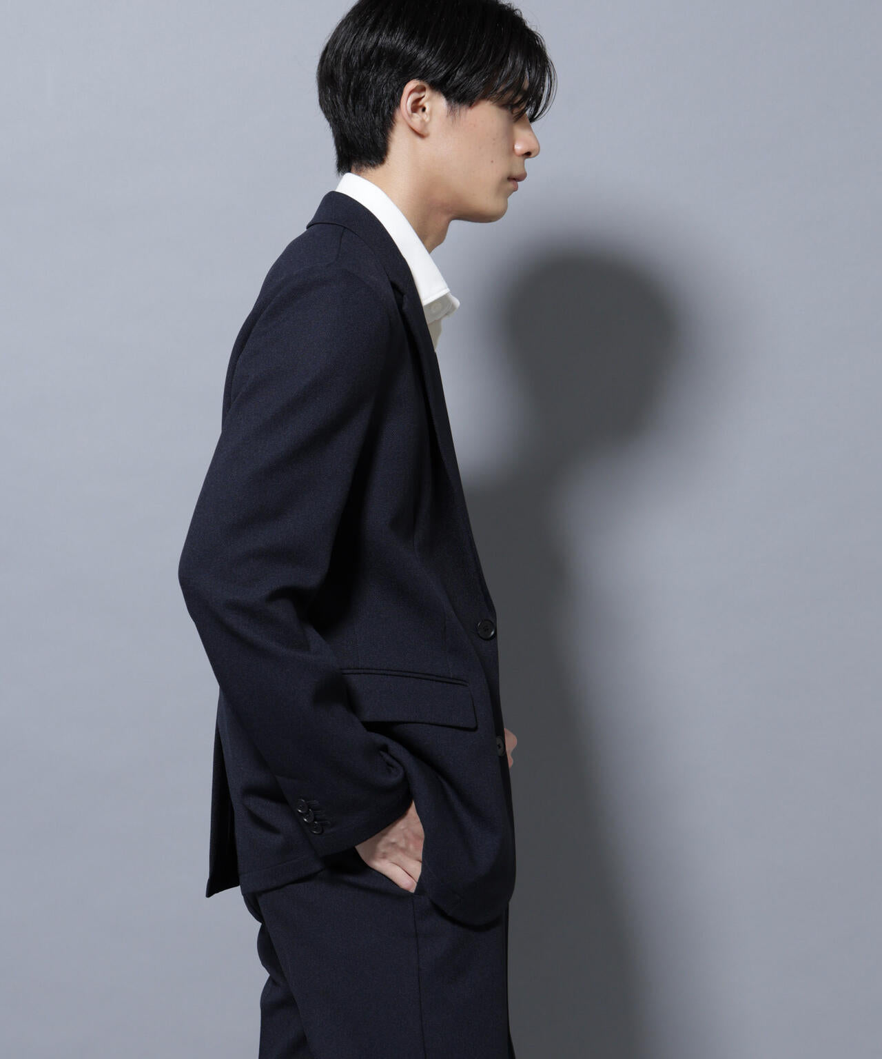 「Damerino」LANATEC(R)メランジオックスストレッチセットアップ